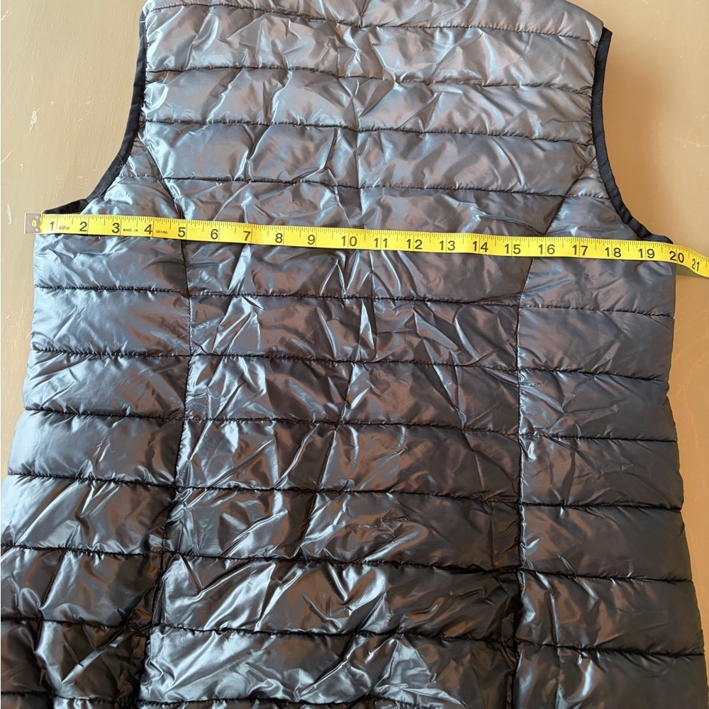 Jackson Hole Outerwear Sz L Quilted Ombré Vest Packable Bag Included Compact - Picture 6 of 9